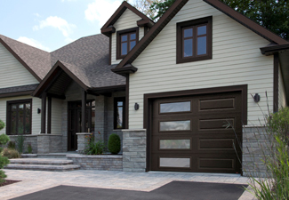 Use aluminum to cover garage door frame